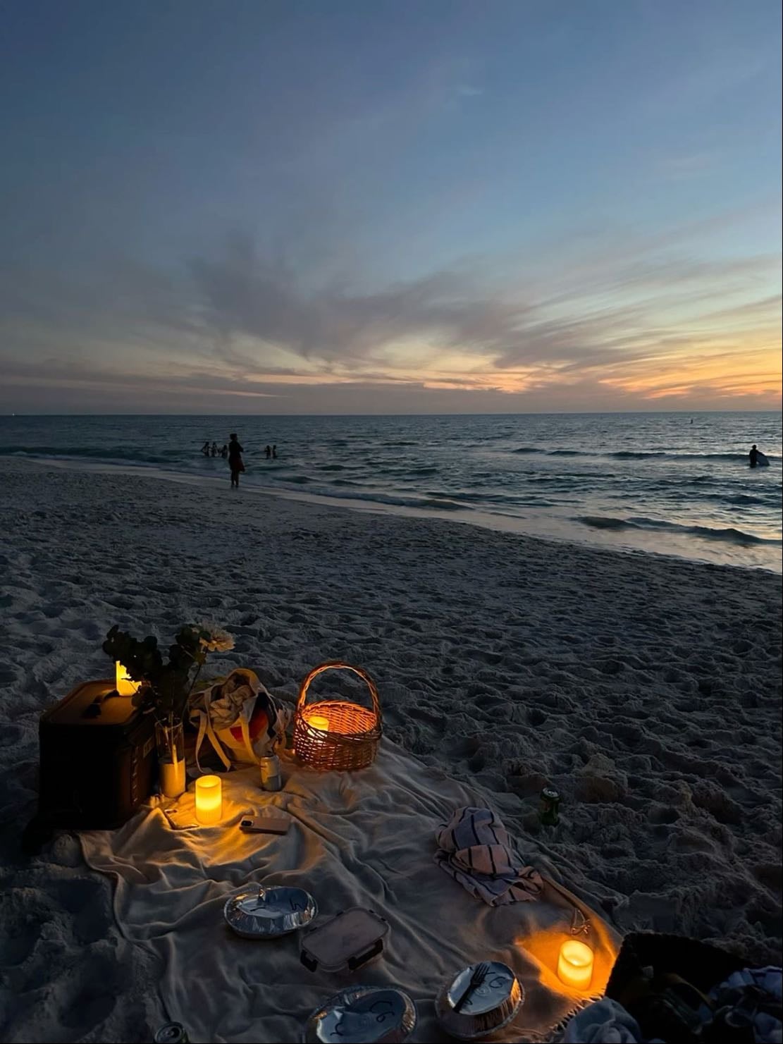 Ir a la playa tarde/noche