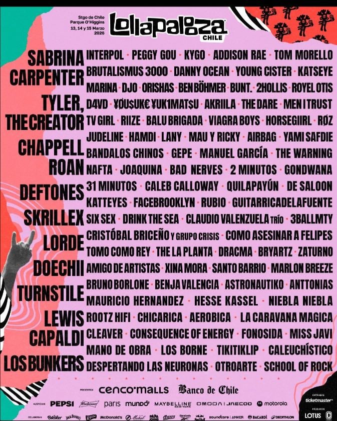 entradas a lollapalooza chile de tres días - con ese lineup yo TENGO que estar ahí