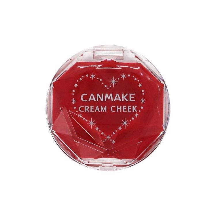 rubor rojo en crema canmake - lo compré en yesstyle, se va a demorar mas que la chucha si