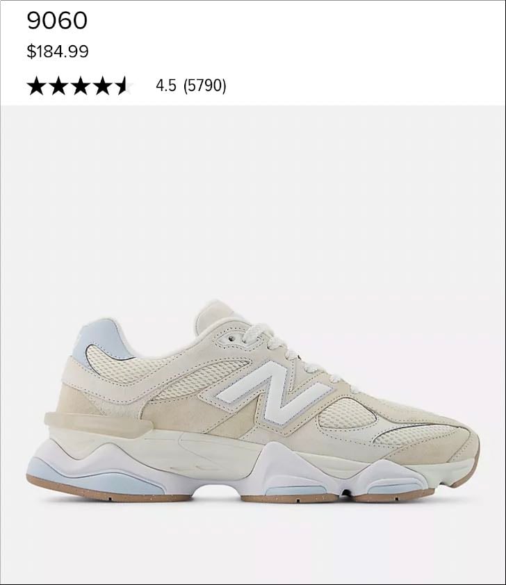 New balance 9060 - Bleu et beige 185$ + tx