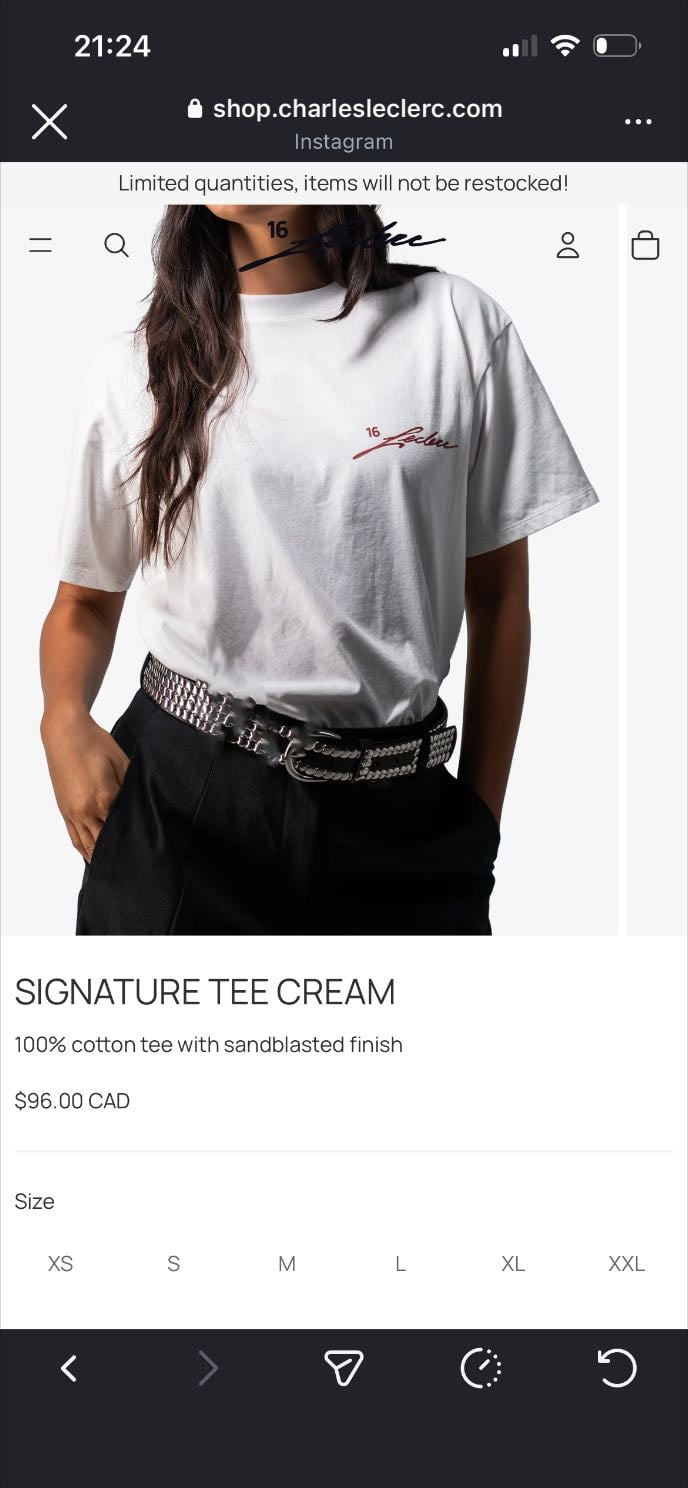 TEE shirt LECLERC - Back order sooorryyy