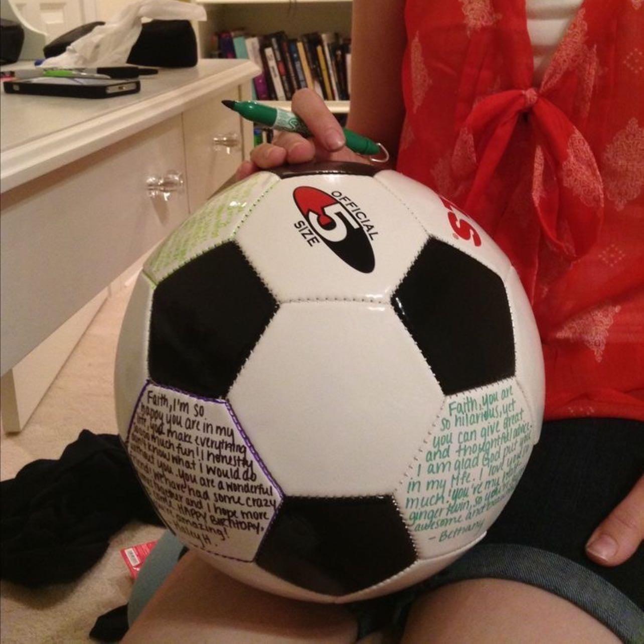 balón con frases y/o cosas bonitas
