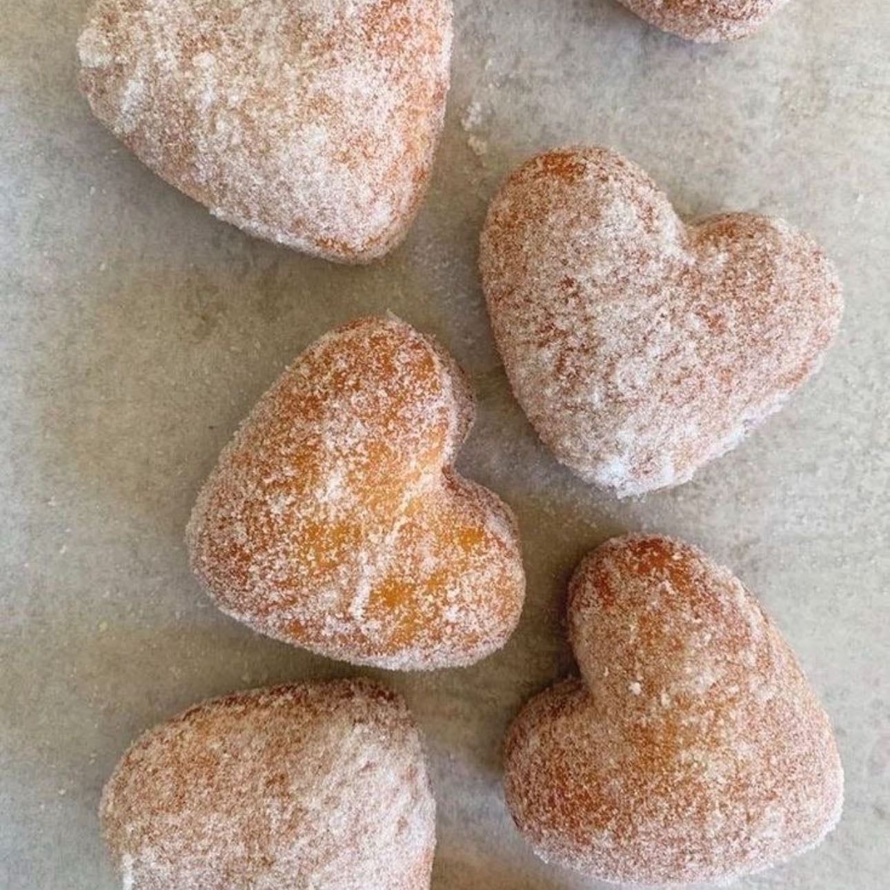 heart donuts - • recipe