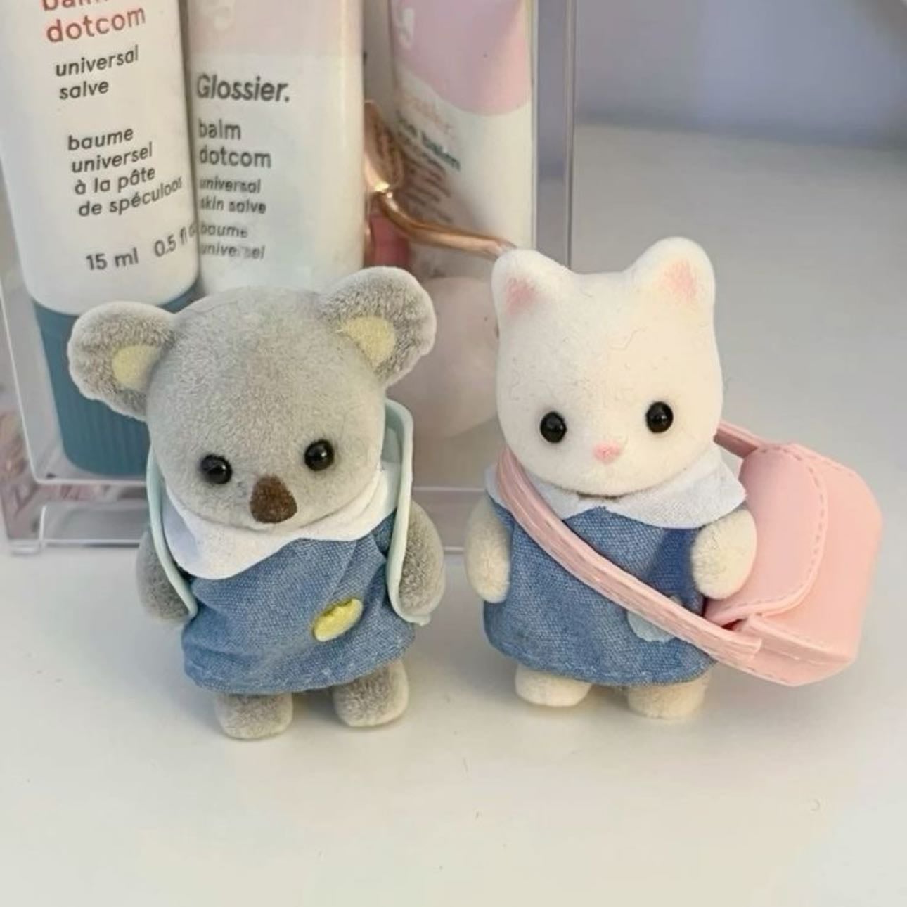 cat & koala school babies - • set school babies 📔