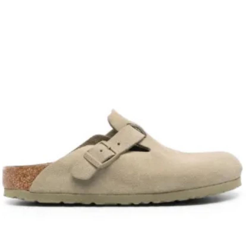 Birkenstock boston suede slippers