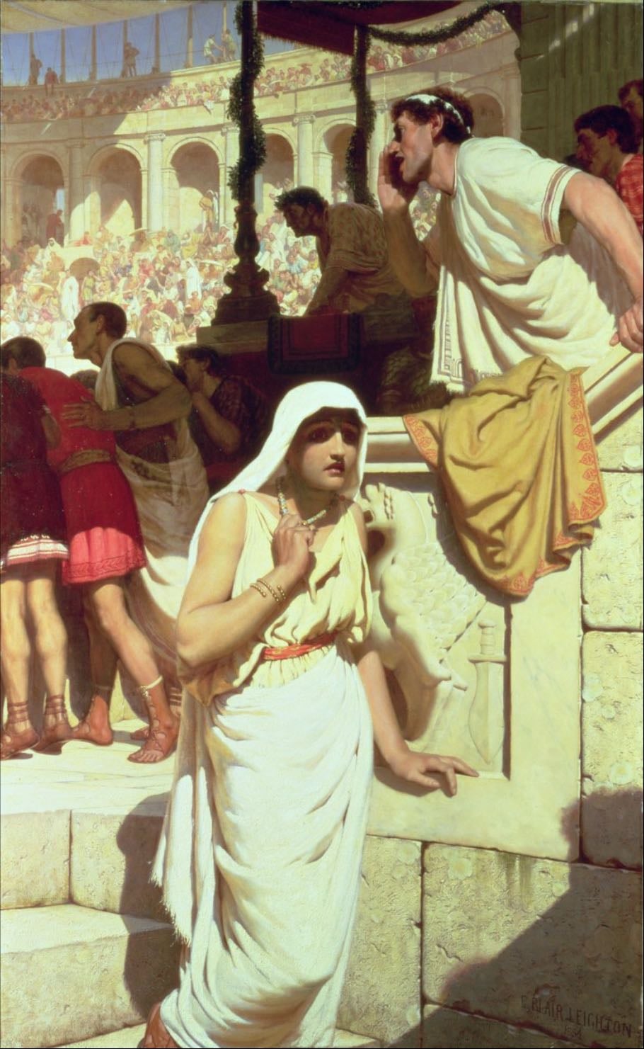 The Gladiator’s wife (1884) - by Edmund Blair Leighton