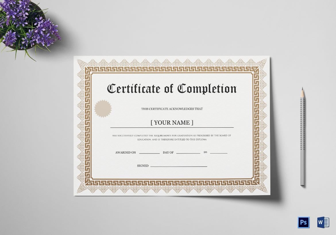 Baccalaureate certificate and copies