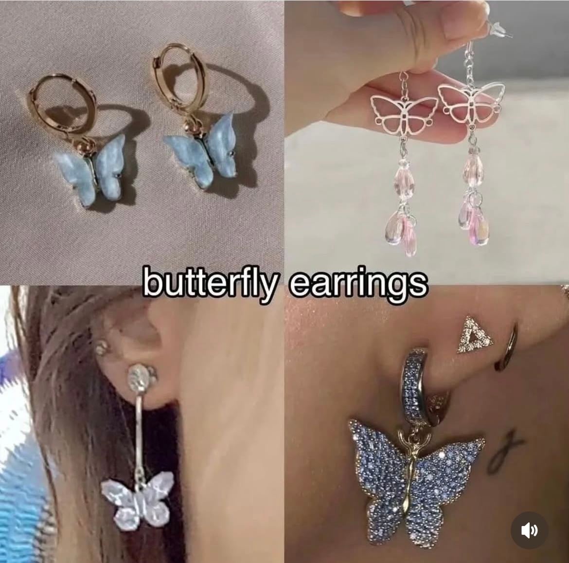 Butterfly earrings