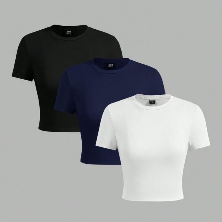 Remeras manga corta lisas