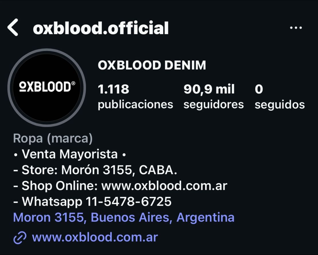 OXBLOOD DENIM