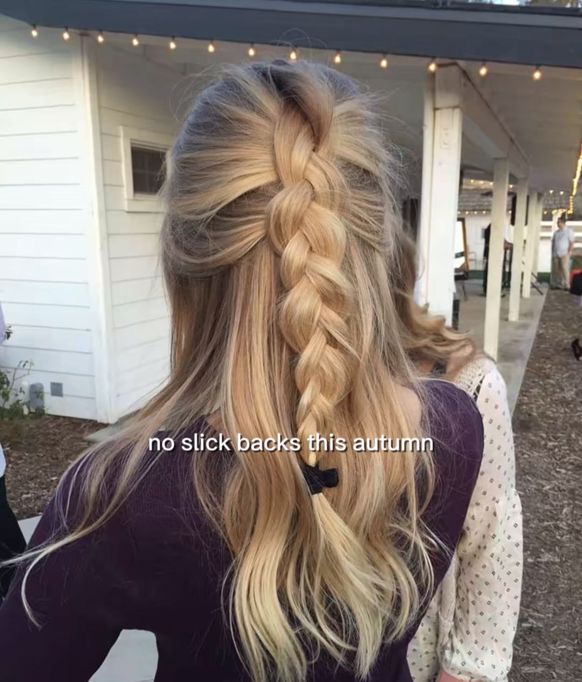 Half braid and down