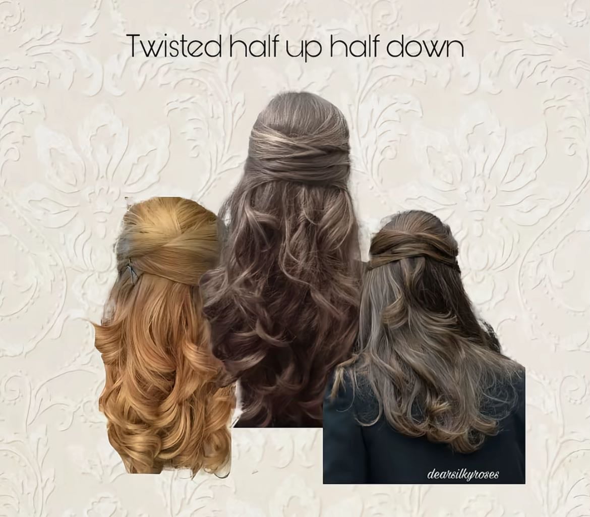 Twisted half up