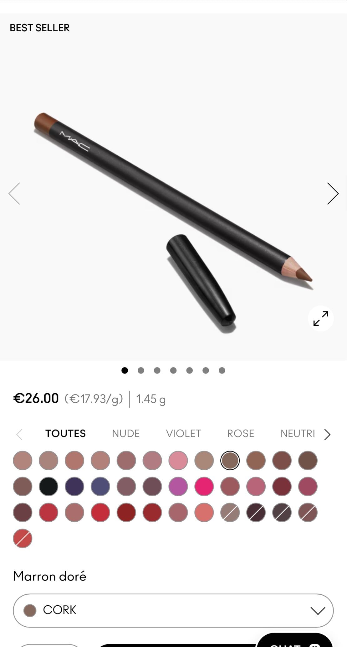 Mac Lips cork
