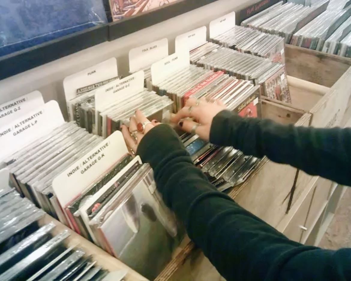 cd shopping - theres just something so satisfying about it