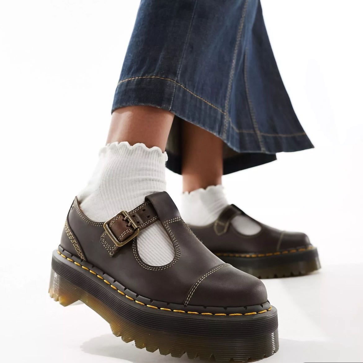 Dr Martens Bethan Quad Babies Marron