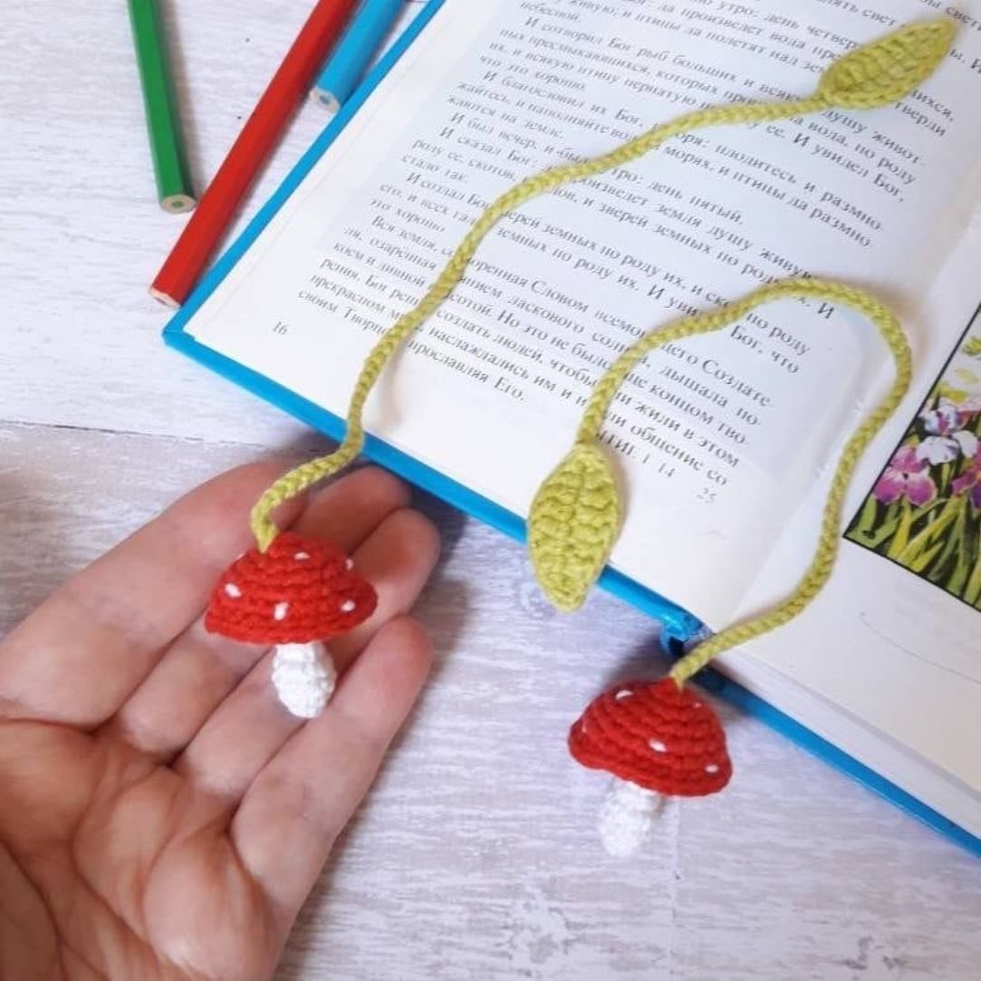 Mushroom bookmark