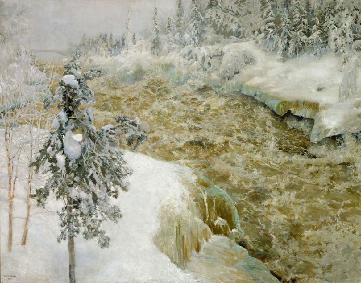 Imatra in Winter - Akseli Gallen-Kallela
1893