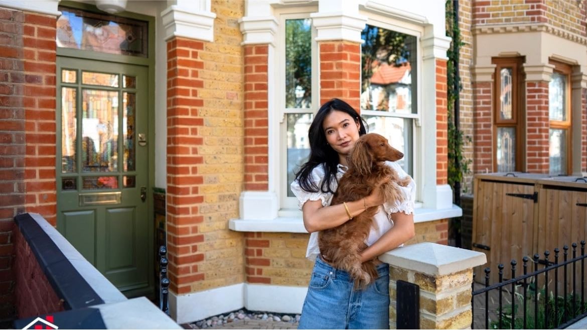emily pun’s east london home - love the colour drenched rooms, the red staircase, the wood elements and all the windows bringing the light in