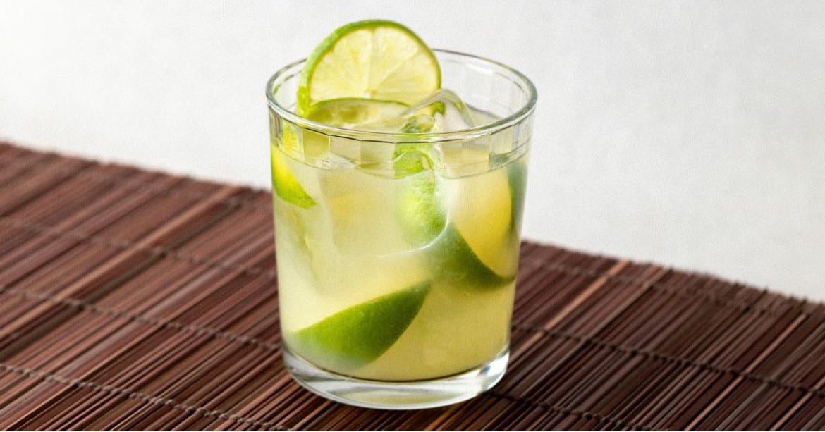 caipirinha - cachaça, sugar, lime and ice