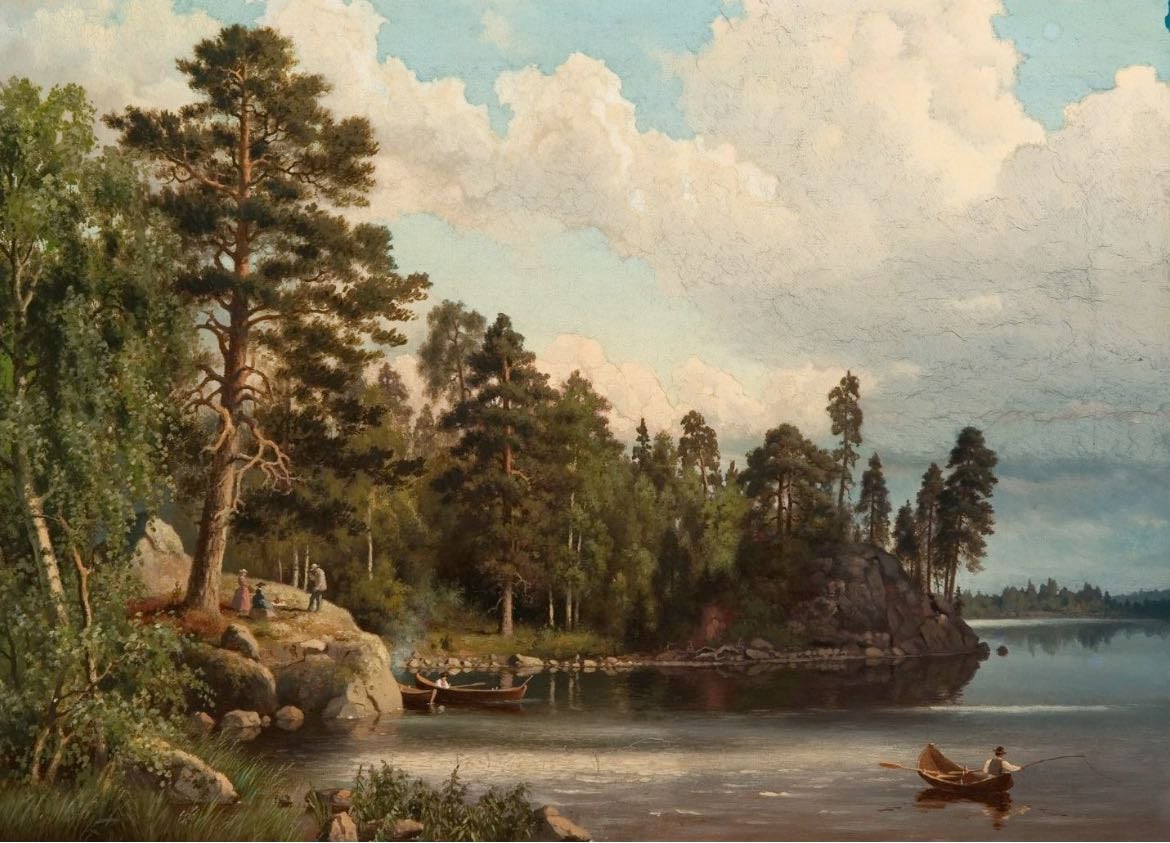 Summer Landscape - Ferdinand von Wright
1877