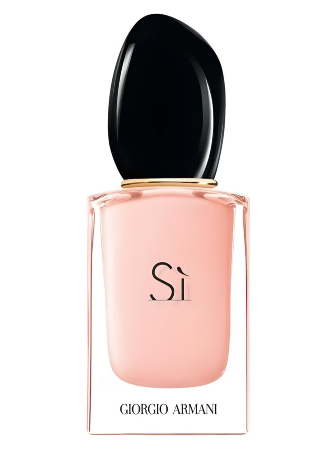 Giorgio Armani Sì Fiori - Sweet and feminine, with luminous florals, soft neroli, and a warm vanilla‑musk base.