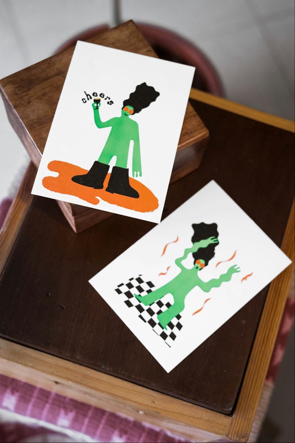 Faire un jeu de carte personnalisée en peinture