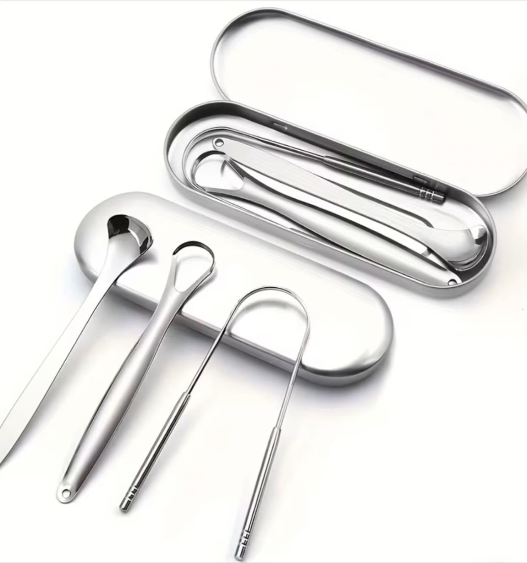 Raspador de Lengua de Acero Inoxidable