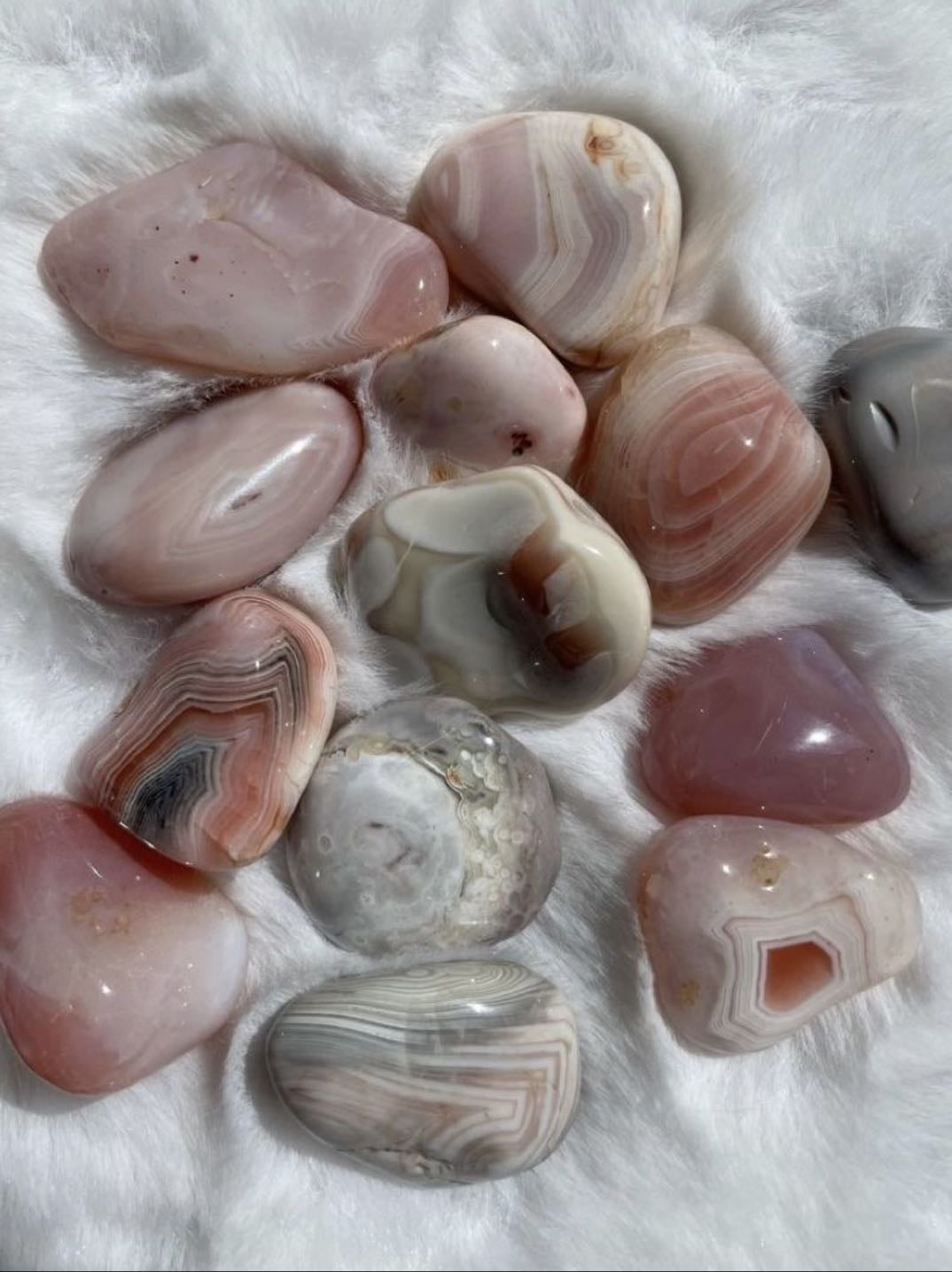 Cuarzos - Nunca faltan. Cuarzo Rosa, Cuarzo Fresa, Citrino, Amatista, Ojo de tigre.