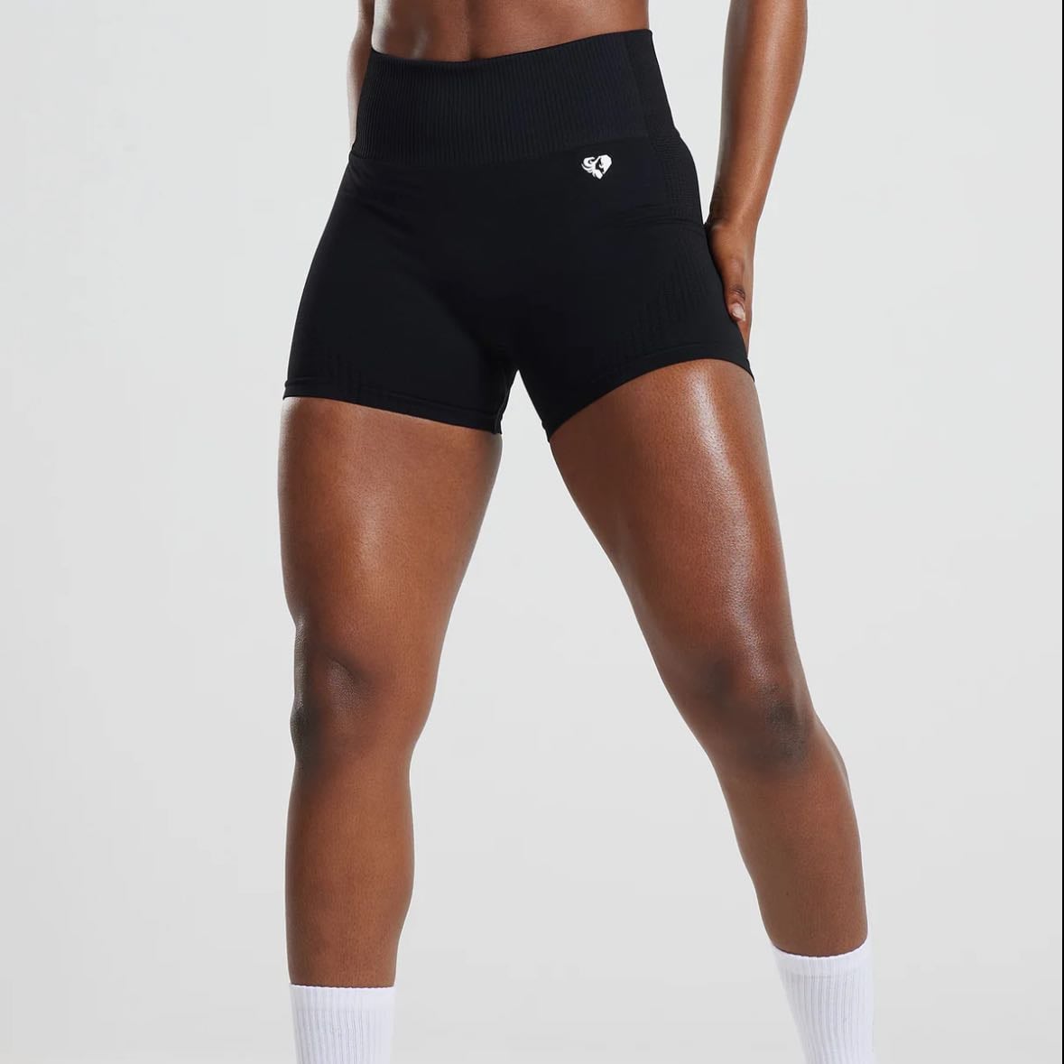 Power Seamless Shorts - Black