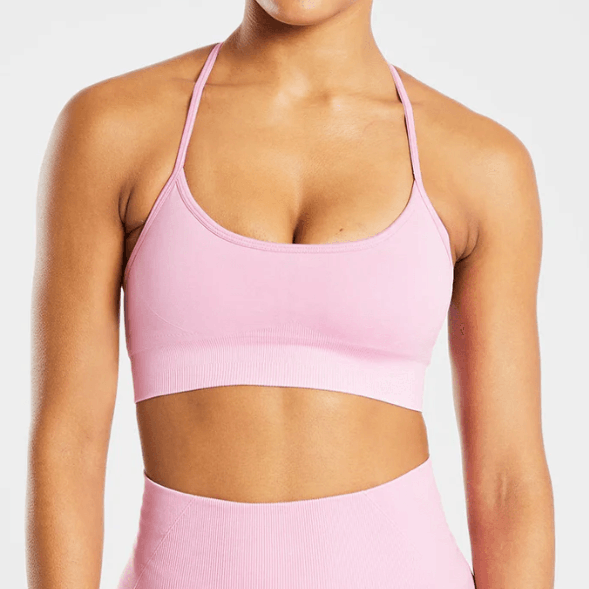 EMPOWER SEAMLESS SPORTS BRA - Baby Pink - S