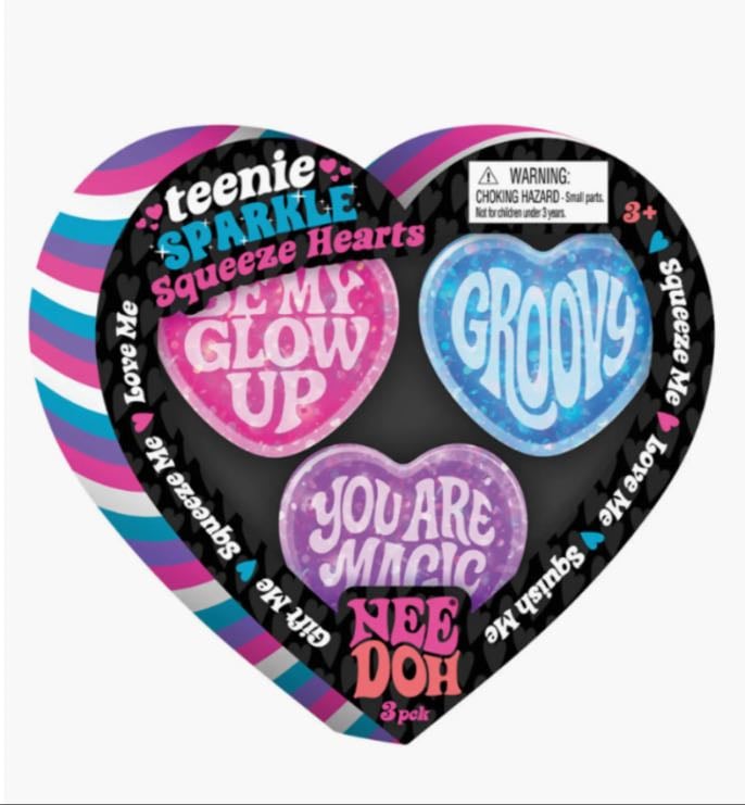 Needoh Tiny Glitter Hearts
