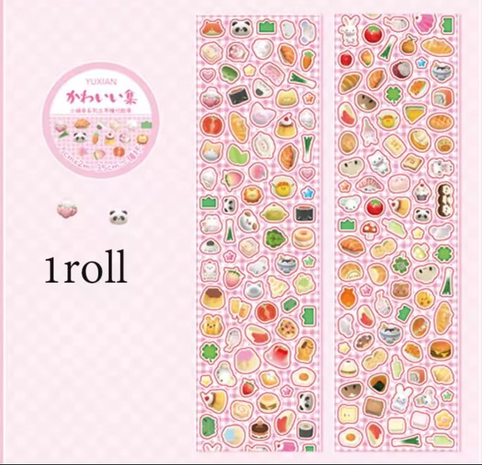 Pink Sticker Roll