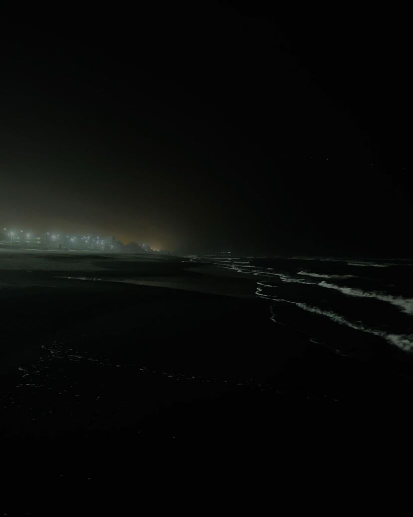 madrugar na praia