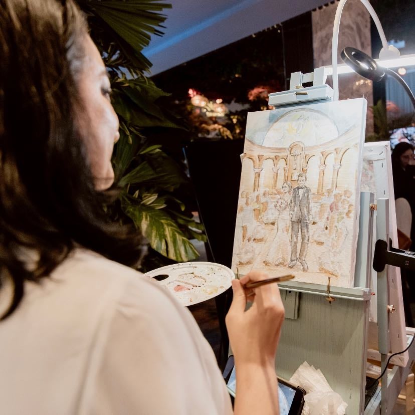 pintor ao vivo