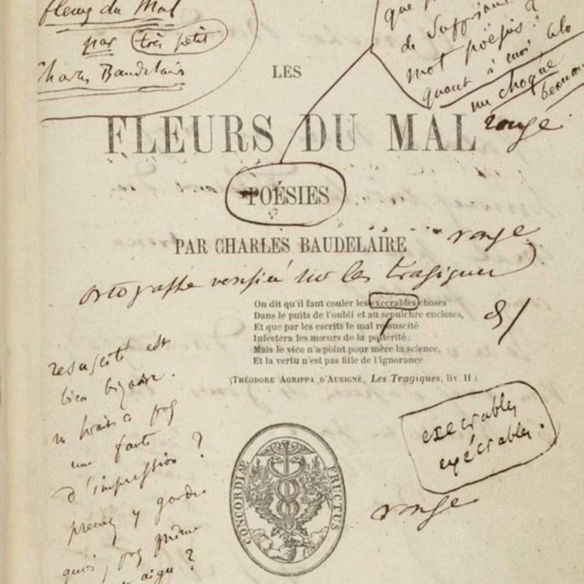 « Spleen et IdĂ©al, Les Fleurs du Mal » de Charles Baudelaire - â Et de longs corbillards, sans tambours ni musique,
DĂ©filent lentement dans mon Ăąme ; lâEspoir,
Vaincu, pleure, et lâAngoisse atroce, despotique,
Sur mon crùne incliné plante son drapeau noir.