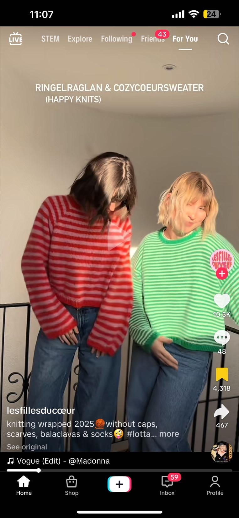Ringelraglan&Cozycoeuro - Happy knits