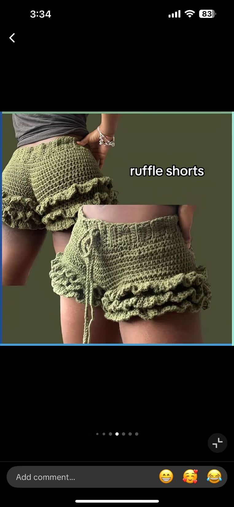 Ruffle shorts