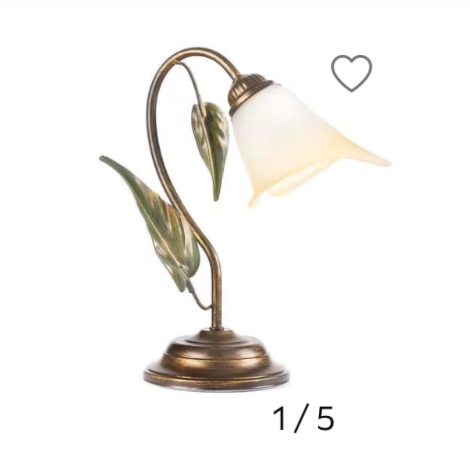 Blumen lampe xxxlutz - Tischleuchte 29/30/20cm