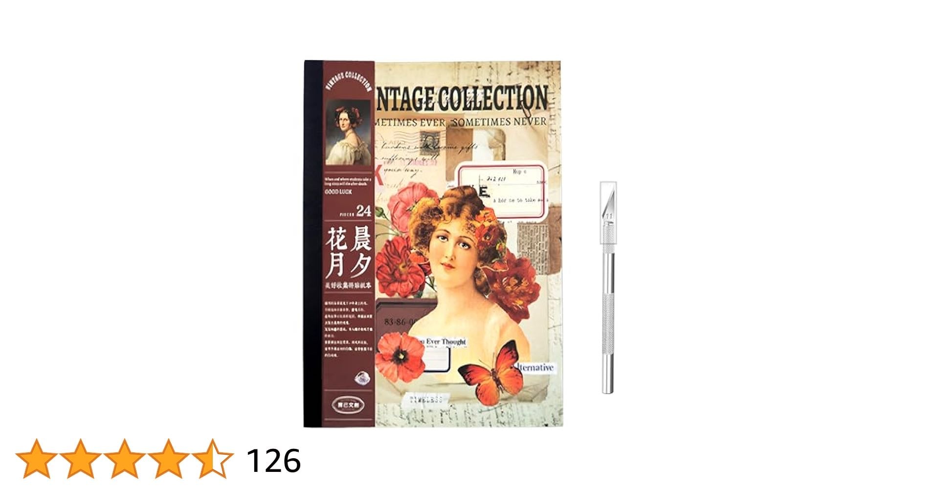 Amazon - Veszoen 800+ Stück Scrapbooking Sticker Set Scrapbooking Aufkleber Set Vintage Scrapbook Zubehör Set Washi Aufkleber für Journaling Fotoalbum Sammelalbum Kalender Notizbuch 24 Blätter Rosa