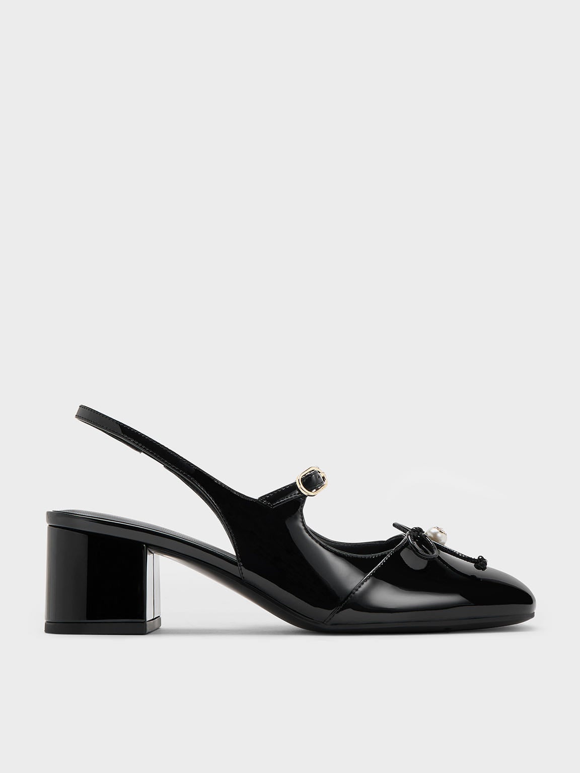 Slingback Pumps aus Satin mit Schleifenbesatz | CHARLES & KEITH - SUMMER'S CALLING