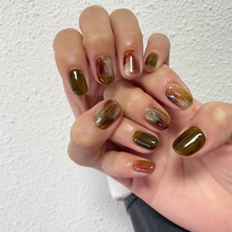 dark matcha 🍵🍂 - Basically the same as the one above but the other way around ✌🏻