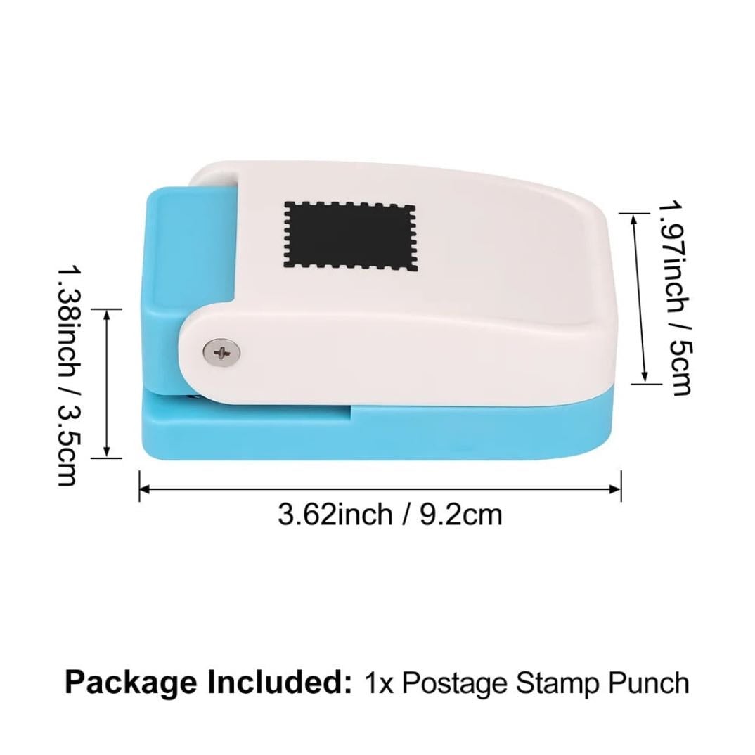 Stamp-shaped paper puncher