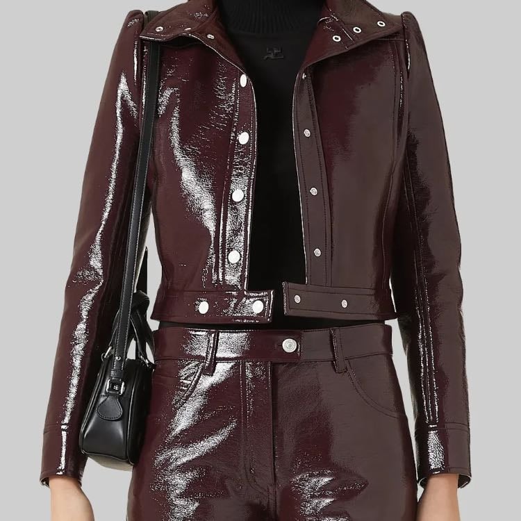 Burgundy Jacket - The leather city
