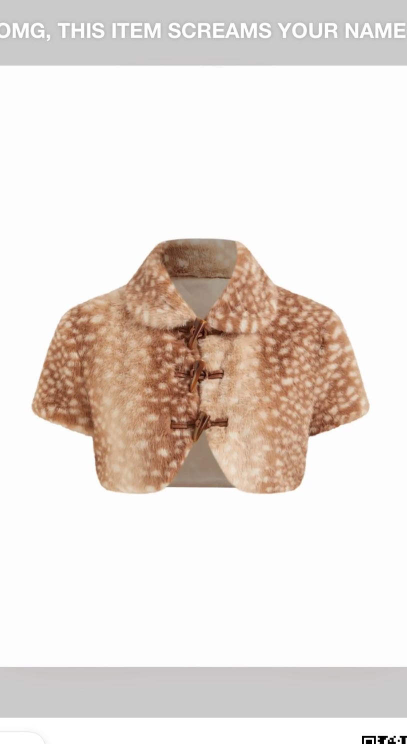 Deer print top