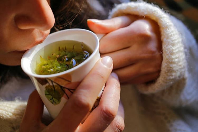 Drinking herbal teas