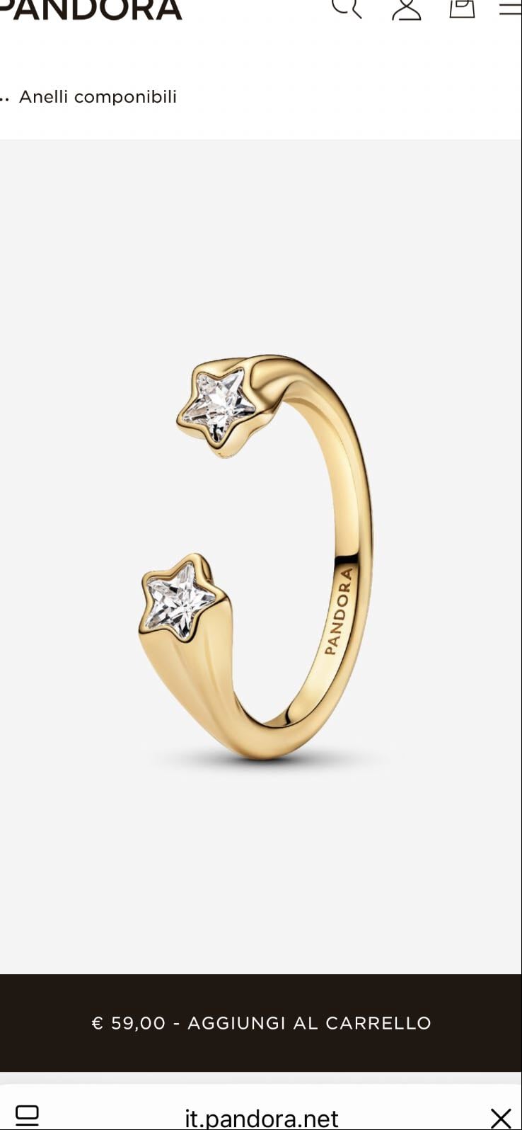 Pandora stelle cadenti