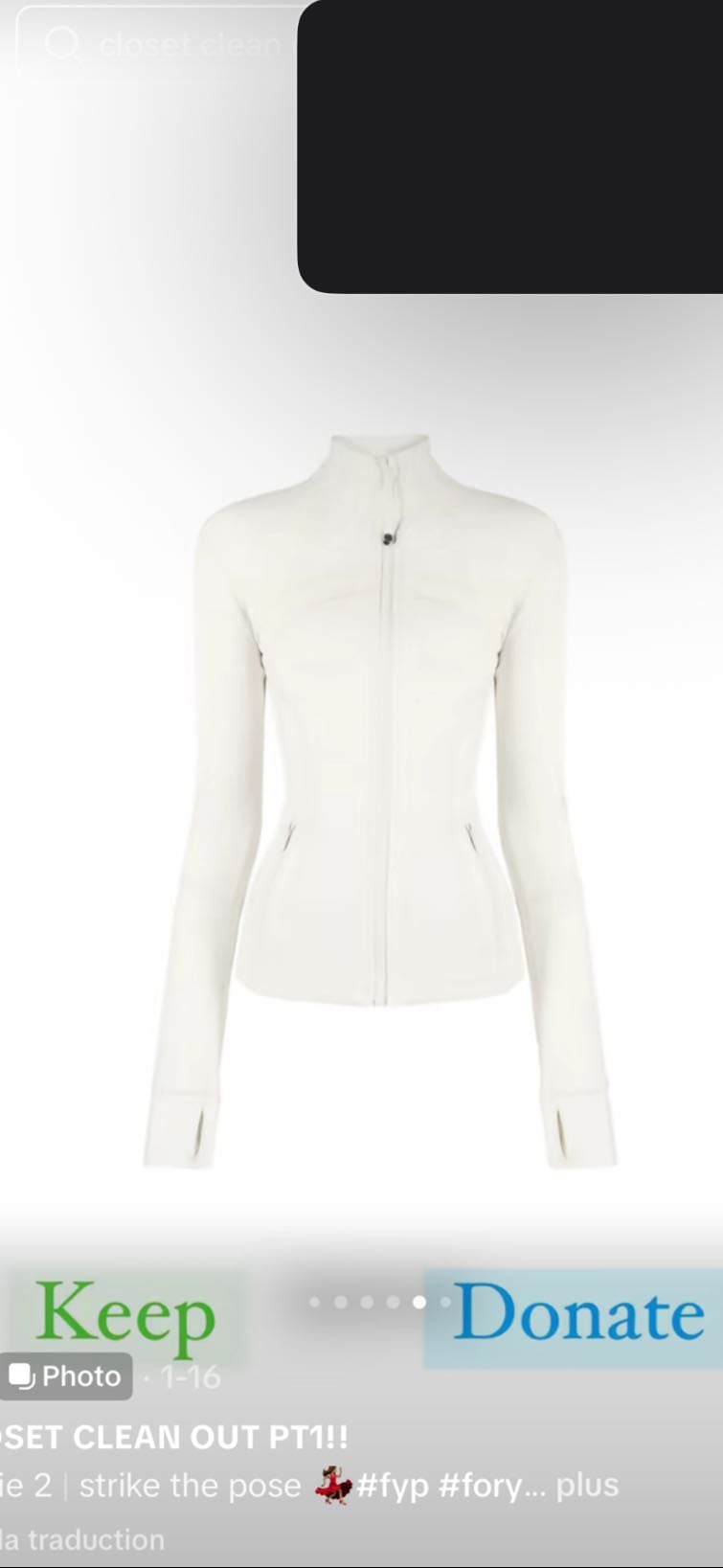 Veste colle au corps