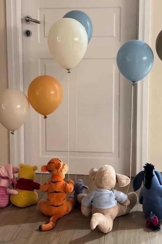Doudous avec ballons