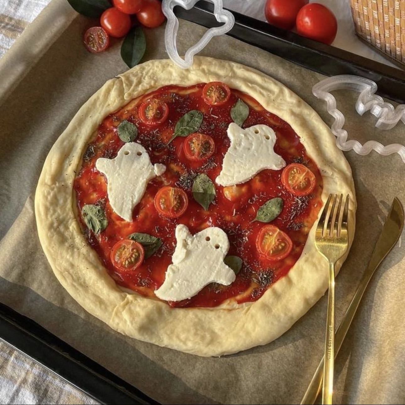 Pizza Fantômes - Plat