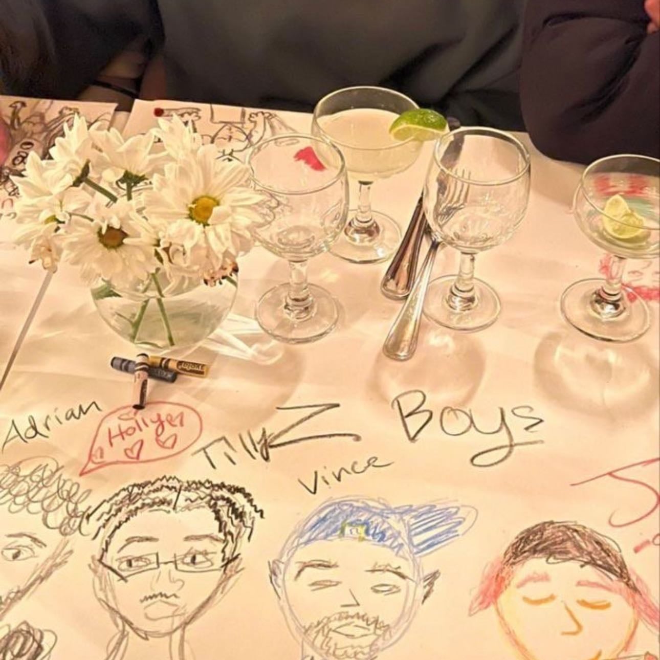 Dessin sur Nappe